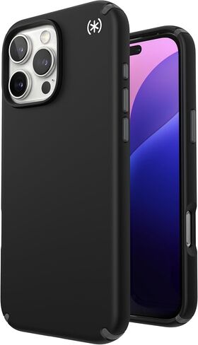 Speck Presidio2 Pro MagSafe Case - Slim iPhone 16 Pro Max Case - Black/Slate Grey in Saudi Arabia
