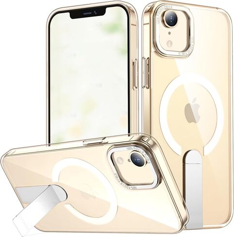 حافظة لهاتف iPhone XR متوافقة مع Magsafe، حامل مدمج غير مرئي [حماية من السقوط العسكري] غطاء حماية نحيف مغناطيسي قوي مضاد للصدمات لهاتف iPhone XR 6.1 (أزرق) in Saudi Arabia
