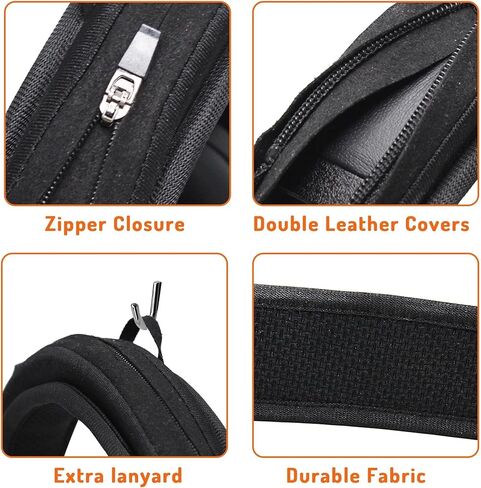 غطاء وسادة لعصابة الرأس من Adhiper لسماعات Skullcandy Crusher Evo، Crusher ANC 2، Hesh Evo، Hesh ANC، غطاء عصابة رأس أكثر نعومة بسمك 6 مم لتخفيف الضغط ومضاد للتقشير، مع حلقة تعليق in Saudi Arabia