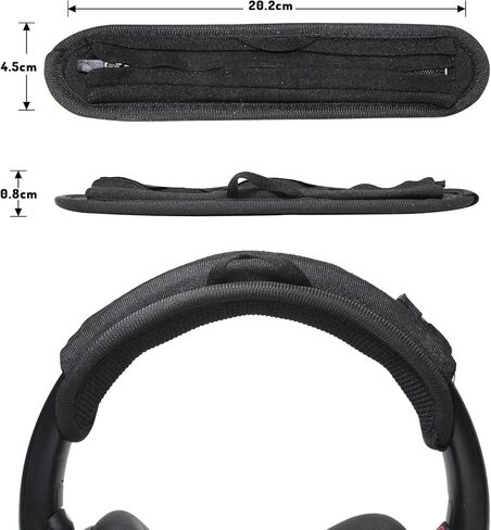 غطاء وسادة لعصابة الرأس من Adhiper لسماعات Skullcandy Crusher Evo، Crusher ANC 2، Hesh Evo، Hesh ANC، غطاء عصابة رأس أكثر نعومة بسمك 6 مم لتخفيف الضغط ومضاد للتقشير، مع حلقة تعليق in Saudi Arabia