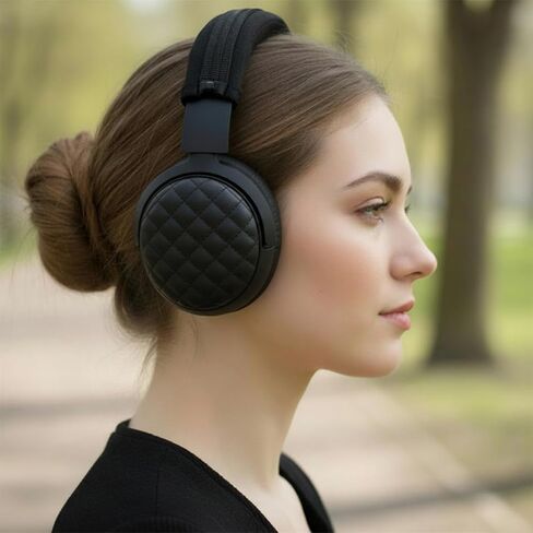 قطعتان من غطاء عصابة رأس سماعة الرأس، غطاء مريح لفرقة سماعة الرأس، سهل التركيب، شريط بديل لسماعات الرأس، واقي عصابة رأس مطاطي مع سحاب (أسود) in Kuwait