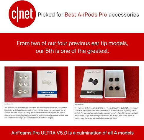 أطراف أذن بديلة من إسفنج الذاكرة AirFoams Pro Ultra V5.0 لأجهزة AirPods Pro 1 و2 - لون أسود، ناعمة، آمنة ومريحة، إلغاء الضوضاء، صوت أفضل، استبدال مدى الحياة (3 أزواج - S/M/L) in Kuwait