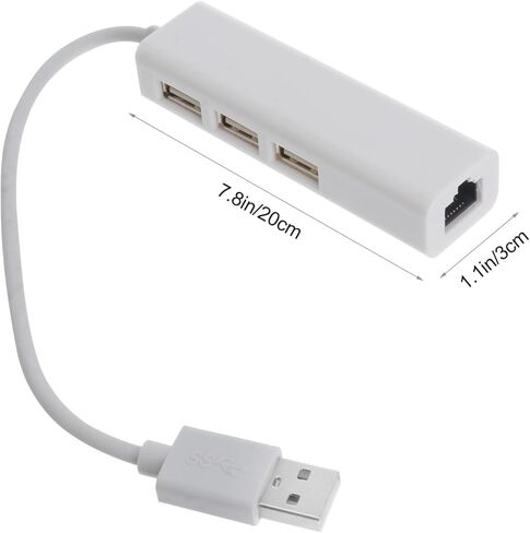 TEHAUX High Speed USB Network Cable Converter Docking Station USB Hub and Ethernet in Saudi Arabia