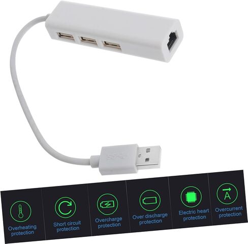 TEHAUX High Speed USB Network Cable Converter Docking Station USB Hub and Ethernet in Saudi Arabia