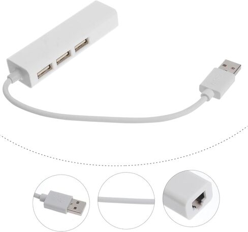 TEHAUX High Speed USB Network Cable Converter Docking Station USB Hub and Ethernet in Saudi Arabia