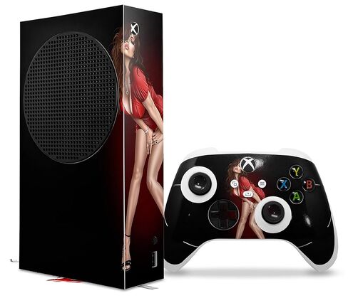 WraptorSkinz Skin Wrap compatible with the 2020 XBOX Series S Console and Controller Ooh-La-La Pin Up Girl (XBOX NOT INCLUDED) in Saudi Arabia