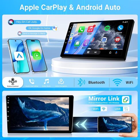 راديو سيارة Leadfan Android لسيارة Toyota RAV4 2013 2014 2015 2016 2017 2018 مع CarPlay Android Auto، شاشة لمس IPS 10.1 بوصة لسيارة RAV4 مع نظام ملاحة GPS بلوتوث WiFi SWC 2+32G in Kuwait