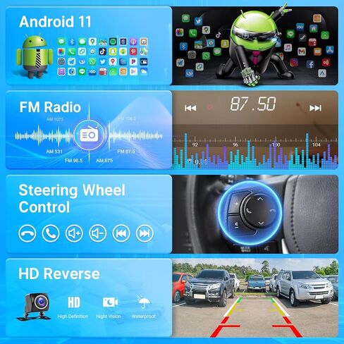 راديو سيارة Leadfan Android لسيارة Toyota RAV4 2013 2014 2015 2016 2017 2018 مع CarPlay Android Auto، شاشة لمس IPS 10.1 بوصة لسيارة RAV4 مع نظام ملاحة GPS بلوتوث WiFi SWC 2+32G in Kuwait