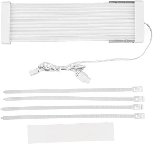 مجموعة غطاء كابل تمديد PSU، مجموعة شريط LED مضيء لكابلات وحدة معالجة الرسومات واللوحة الأم للكمبيوتر الشخصي، 5 فولت 3 دبوس ARGB مزامنة، كابل سيليكون قابل للانحناء لإمداد طاقة بطاقة الرسومات للوحة الأم للكمبيوتر الشخصي in Kuwait