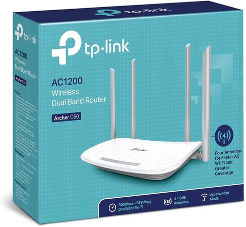 راوتر TP-Link Archer C50 IEEE 802.11ac Ethernet اللاسلكي (متجدد) in Saudi Arabia