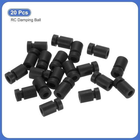 MECCANIXITY RC Anti Vibration Rubber Balls for RC F4 F7 Flight Controller RC Drone Accessories M3x10mm(Black), Pack of 20 in Saudi Arabia