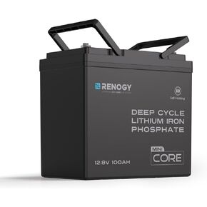 Lithium Battery 12V 100AH LiFePO4 Battery with DualHeat Self-Heating 100A BMS 9.02x8.39x5.43 Group 22NF Deep Cycle Batteries for Icefishing, Trolling Motor, RV, Off Grid Solar System Black in Kuwait