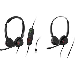Nucleon U2521 Agent Stereo USB-A/C Headset w/Built in Training Adapter (1) & Nucleon S2521 Supervisor Stereo 3.5mm Headset (1) Bundle in Saudi Arabia