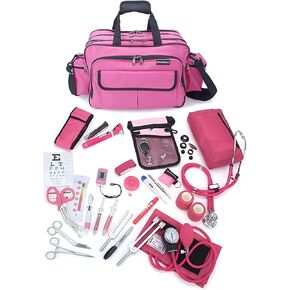 ASA TECHMED Durable Nurse Travel Bag with Nursing Supplies – Multi-Pocketed, Heavy-Duty Nylon, Webbed Shoulder Strap in Kuwait