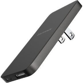 Galvanox USB-C Flat Wall Charger, Ultra Slim Fast Charging Wall Plug (20W) for iPhone and Samsung Phones - Dual Port (USB-A and USB Type C) Black in Kuwait