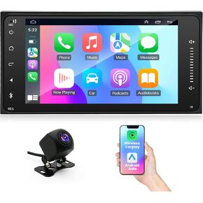 4+64G Car Stereo Radio for Toyota 4Runner 2004-2008, for Tundra 2003-2006, for Sequoia 2003-2007, 7'' Touch Screen Radio with Wireless CarPlay/Andriod Auto/WiFi/Bluetooth/Backup Camera/GPS/FM in Kuwait