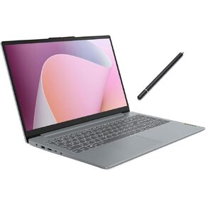 كمبيوتر محمول Lenovo IdeaPad Slim 3i مقاس 15.6 بوصة يعمل باللمس بدقة FHD|AMD Ryzen 5 7520U(Beat i7-1255U)|AMD Radeon 610M|رمادي|إضاءة خلفية | ذاكرة وصول عشوائي (RAM) سعة 8 جيجابايت DDR5 | محرك أقراص SSD سعة 512 جيجابايت | Windows 11 Home | حزمة مع قلم ستا in Kuwait
