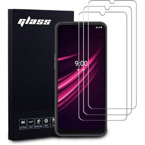 واقيات شاشة T-Mobile Revvl V+ 5G (3 عبوات)، طبقة من الزجاج المقوى 9H لـ T-Mobile Revvl V Plus 5G واقيات شاشة زجاجية مضادة للخدش وبصمات الأصابع بدون فقاعات فائقة الوضوح 99.99% in Kuwait