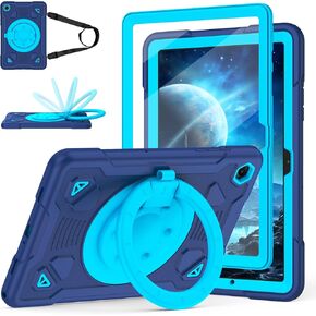 Case for Samsung Galaxy Tab A11 Plus 2025 / A9 Plus 2023 11 inch Tablet, Galaxy Tab A11+/A9+ Case with Screen Protector, 360° Rotating Stand Shoulder Strap Pencil Holder, Rose Pink in Saudi Arabia