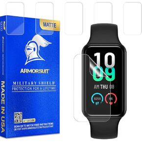 ArmorSuit 6 Pack for Amazfit Band 7 Fitness Tracker Anti-Glare Screen Protector MilitaryShield Matte Film - Made in USA in Saudi Arabia
