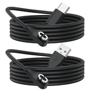 Meliya Charging Cable for Shokz OpenRun Pro, OpenRun Mini, OpenComm & Aftershokz Headphones Aeropex AS800 Charger Cable, USB C+USB A Magnetic Charger Cord (2ft/60cm) in Kuwait