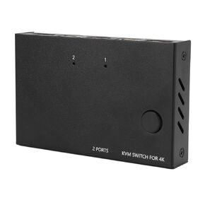 واجهة الوسائط المتعددة عالية الدقة KVM Switch 1 عرض 2 جهاز كمبيوتر، 4 منافذ USB 2.0، 4K 60 هرتز، يدعم نظام التشغيل Chrome لجهازي كمبيوتر لمشاركة طابعة لوحة المفاتيح والماوس in Kuwait
