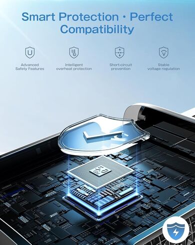 محول CarPlay اللاسلكي لهواتف iPhone، اتصال تلقائي أسرع 3X، بدون تأخير، التوصيل والتشغيل مع Bluetooth 4 وWiFi 6، دونجل صغير، يتضمن كابل تمديد USB وUSB-C، وتحويل لاسلكي مستقر in Kuwait