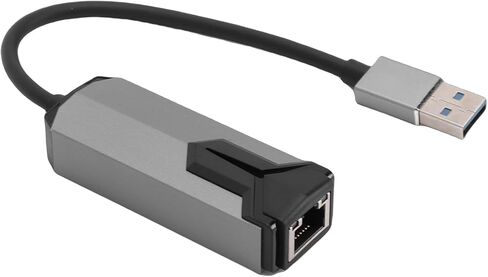 Asixxsix 2.5G USB Ethernet Adapter, USB A 3.0 to RJ45 Network Adapter 2500Mbps, with Aluminum Alloy Casing and Heat Dissipation Design, for Laptop Desktop XPS macOS in Saudi Arabia