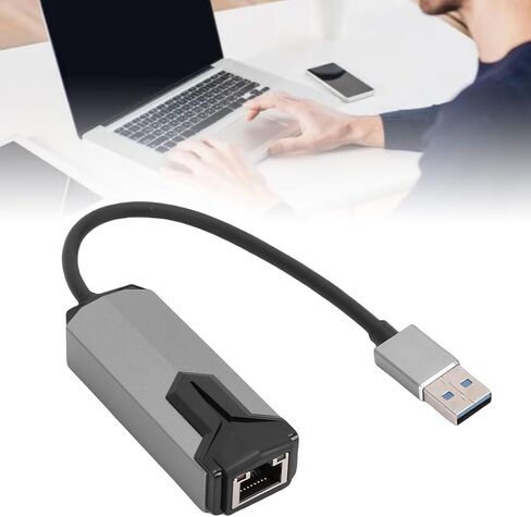 محول PUSOKEI 2.5G USB إلى Ethernet، ومحول شبكة USB 3.0 إلى Gigabit Ethernet LAN، ومحولات الإنترنت RJ45 بسرعة 2500 ميجا بت في الثانية المتوافقة مع Thunderbolt 5/4/3، Wins، OS X in Kuwait