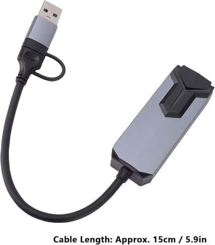 محول Bewinner USB C إلى Ethernet، محول شبكة LAN RJ45 Ethernet بسرعة 2.5 جيجابت في الثانية مع غلاف من الألومنيوم لأجهزة OS X OS iOS 3 4 5 in Kuwait