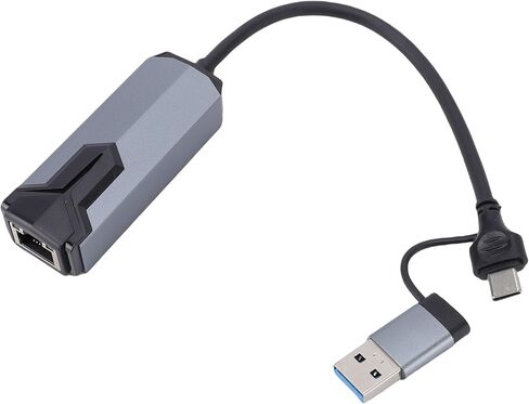 محول USB C إلى إيثرنت، محول شبكة RJ45 بسرعة 2.5 جيجابت في الثانية مع غلاف من الألومنيوم لأجهزة OS X iOS 3 4 5 in Saudi Arabia