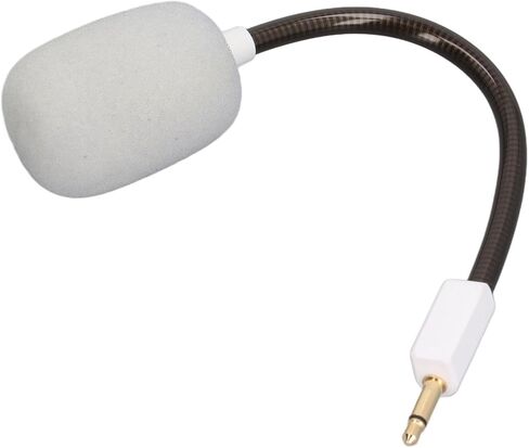 VBESTLIFE Replacement Game Mic for BlackShark V2 and for BlackShark V2 Pro, 3.5mm Gold Plated Plug, Computer PC Gaming Headsets 3.5mm Jack Noise Cancelling Mic (White) in Saudi Arabia
