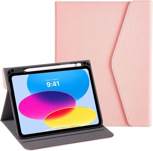 حافظة CoBak الجلدية الفاخرة لجهاز iPad (A16) الجيل الحادي عشر 11 بوصة (2025)، iPad الجيل العاشر 10.9 بوصة (2022) - غطاء قلاب مغناطيسي أنيق مع تنبيه/غفو تلقائي، حامل أقلام رصاص، وحامل متعدد الزوايا in Kuwait