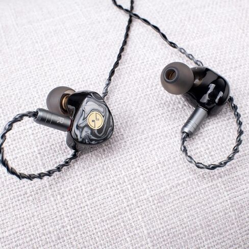 TINHIFI T3 Plus 10 مم LCP Dynamic Driver IEM، سماعات أذن سلكية HiFi مع صوت متوازن وباس عميق، هيكل رخامي مطبوع ثلاثي الأبعاد، كابل مطلي بالفضة ثنائي السنون قابل للفصل لعشاق الموسيقى الصوتي in Kuwait