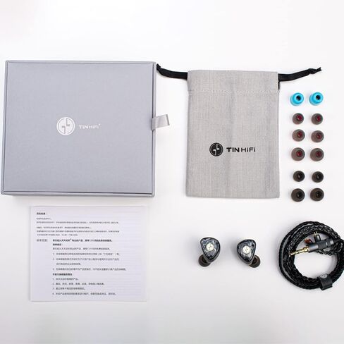 TINHIFI T3 Plus 10 مم LCP Dynamic Driver IEM، سماعات أذن سلكية HiFi مع صوت متوازن وباس عميق، هيكل رخامي مطبوع ثلاثي الأبعاد، كابل مطلي بالفضة ثنائي السنون قابل للفصل لعشاق الموسيقى الصوتي in Kuwait