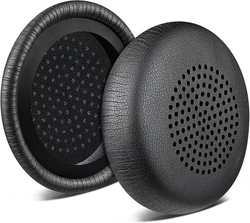 SOULWIT Replacement Earpads Cover for LEVN LE-HS010 (Superior/Basic), LE-HS011 Superior Bluetooth Headsets, Cushions Ear Pads Cover with Soft Protein Leather - Black in Saudi Arabia
