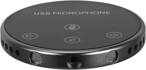 USB Omnidirectional Microphone Compact Portable Pickup Desktop Mic for Online Meetings Conference Podcasting Video Calls Plug and Play in Saudi Arabia