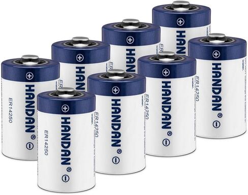 ER14250 1/2AA 3.6V بطارية ليثيوم Li-SOCL2، 4 بطاريات غير قابلة لإعادة الشحن، متوافقة مع طوق الكلب، مستشعر العداد، مراقبة الحركة، أنظمة أمان المنزل، موديل XL-050F in Kuwait