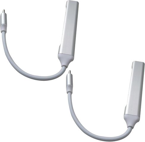 2 حزمة USB-C 4 في 1 Design Hub Splitter Type C إلى USB 3.0 متوافق مع نظام التشغيل Mac OS X 10.6، Linux 2.6.14، فضي in Saudi Arabia
