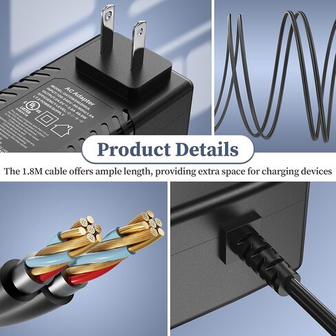 24V Charger for Ellipse by LegXercise AC Adapter for Ellipse Legxercise LEGX-013 LEGX013 Fitness Under Desk Elliptical Trainer Machine Power Supply for DZ048BHL240200U in Kuwait