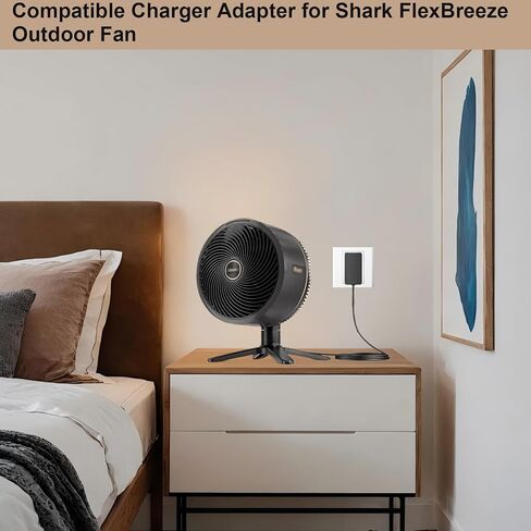 شاحن 12 فولت، مصمم خصيصًا لمشجعي Shark FlexBreeze الخارجيين، كابل محول طاقة مخصص للشحن لمراوح FA222، وFA222WH، وFA302، وFA302WH المحمولة اللاسلكية in Kuwait