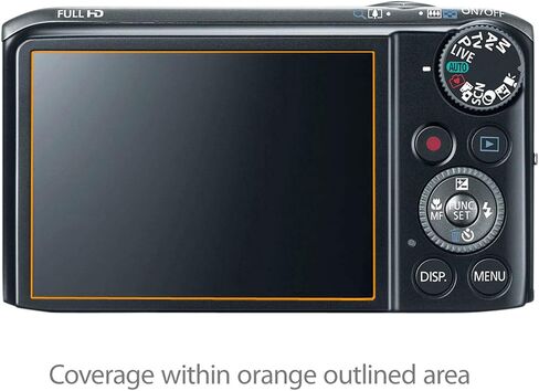 واقي شاشة BoxWave متوافق مع Canon Powershot SX260 - ClearTouch Crystal (عبوتان)، غلاف فيلم HD - يحمي من الخدوش in Kuwait