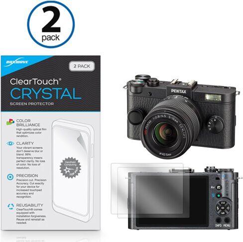 واقي شاشة BoxWave متوافق مع Canon Powershot SX260 - ClearTouch Crystal (عبوتان)، غلاف فيلم HD - يحمي من الخدوش in Kuwait