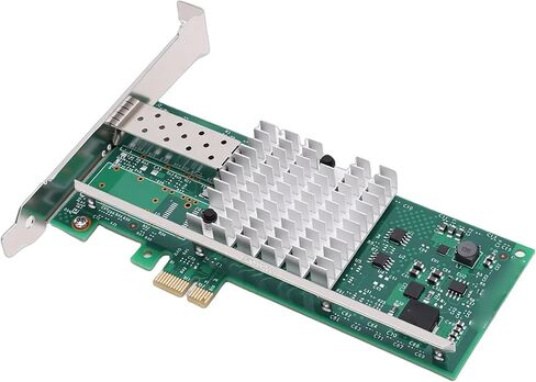 Zopsc متوافق مع فتحة PCI E x1، دعم محول بطاقة شبكة الألياف 10G SFP لشريحة 82599EN، المجموع الاختباري IP، التجزئة، استهلاك منخفض للطاقة in Saudi Arabia
