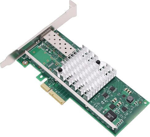 محول بطاقة الشبكة Yoidesu 10 جيجابايت PCI E X4، بطاقة محول SFP واحدة + منفذ إيثرنت مع وحدة تحكم 82599EN، ودعم خادم Centos RHEL Freebsd VMware in Saudi Arabia
