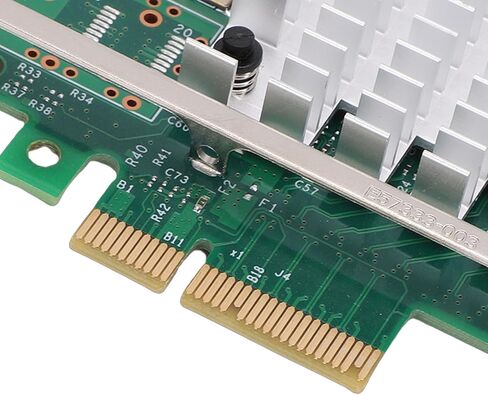 محول بطاقة الشبكة Yoidesu 10 جيجابايت PCI E X4، بطاقة محول SFP واحدة + منفذ إيثرنت مع وحدة تحكم 82599EN، ودعم خادم Centos RHEL Freebsd VMware in Saudi Arabia