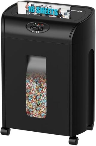 Paper Shredder, 10-Sheet Cross Cut with 3.43-Gallon Basket, P-4 Security Level,3-Mode Design Shred CD and Credit Card, Durable&Fast with Jam Proof System, Woolsche Paper Shredder for Home Office (ETL) in Saudi Arabia
