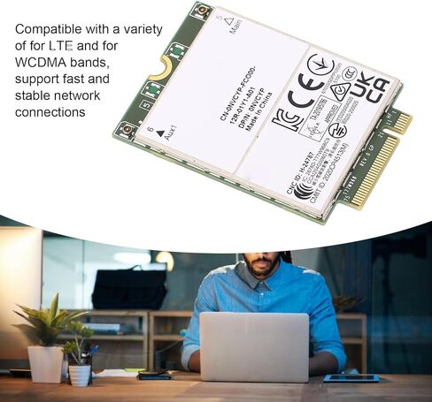 بطاقة WWAN 3G 4G 5G، وحدة M.2 LTE WCDMA مع eSIM تدعم سرعة 450 ميجا بت في الثانية 4G، لأجهزة الكمبيوتر المحمول 7320 7330 7520 7530 7430 in Kuwait