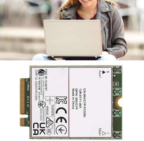 بطاقة WWAN 3G 4G 5G، وحدة M.2 LTE WCDMA مع eSIM تدعم سرعة 450 ميجا بت في الثانية 4G، لأجهزة الكمبيوتر المحمول 7320 7330 7520 7530 7430 in Kuwait