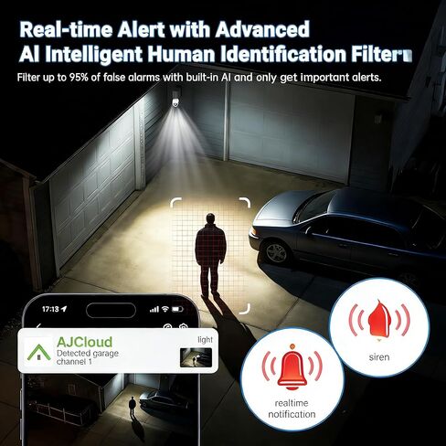 2K Light Bulb Security Cameras Outdoor Indoor - 360° View Light Bulb Camera Wireless for Home Security with Color Night Vision, Motion Detection, 2-Way Audio, Siren, SD/Cloud Storage, Easier to use in Saudi Arabia
